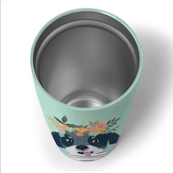 Insulated Stainless Steel Flower Dog Tumbler - Picture 2 of 6